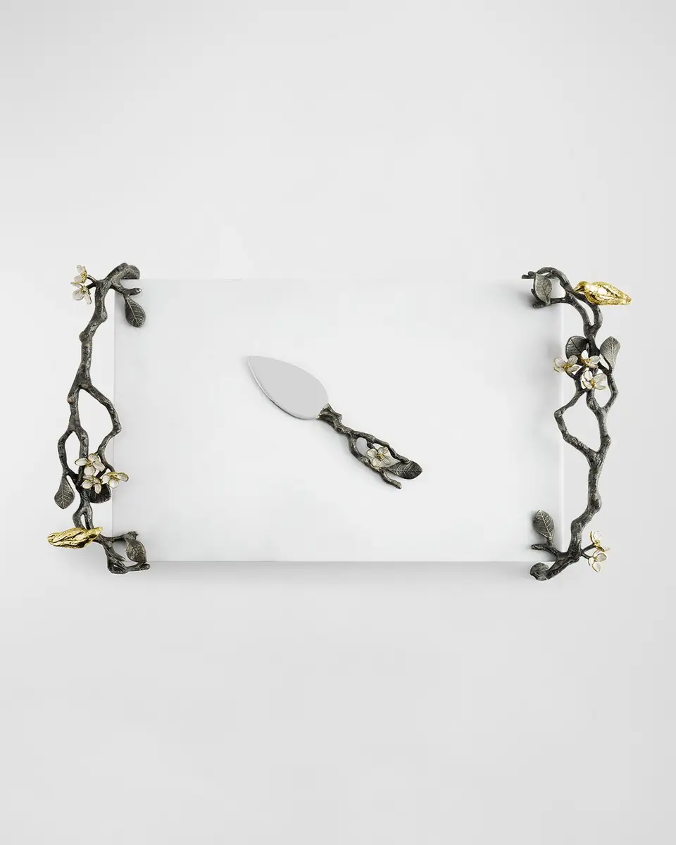 Michael Aram Lovebirds Cheeseboard With Knife | Thumbnail 4