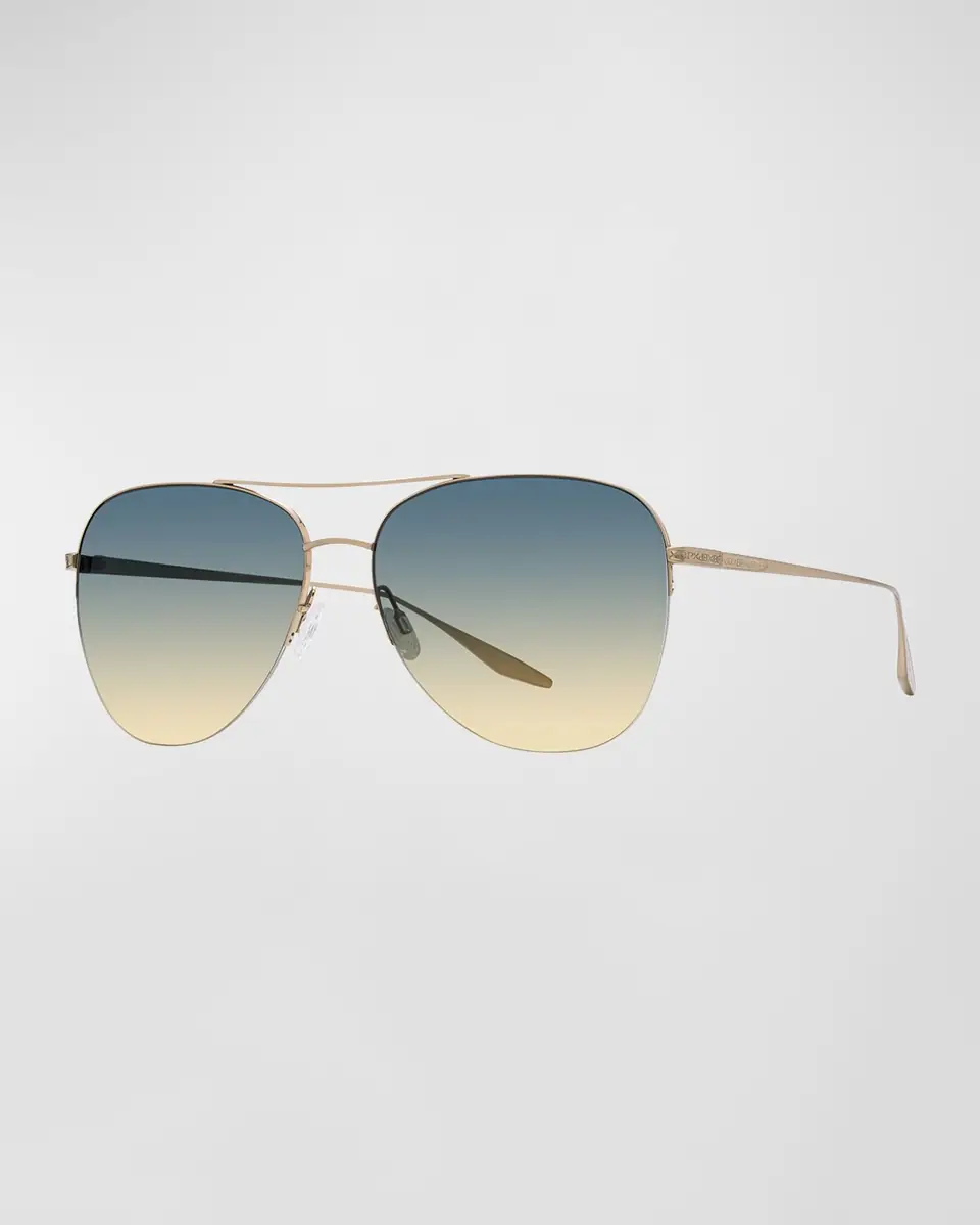 BARTON PERREIRA Chevalier Titanium Aviator Sunglasses | Thumbnail 2 BARTON PERREIRA Chevalier Titanium Aviator Sunglasses | Thumbnail 2