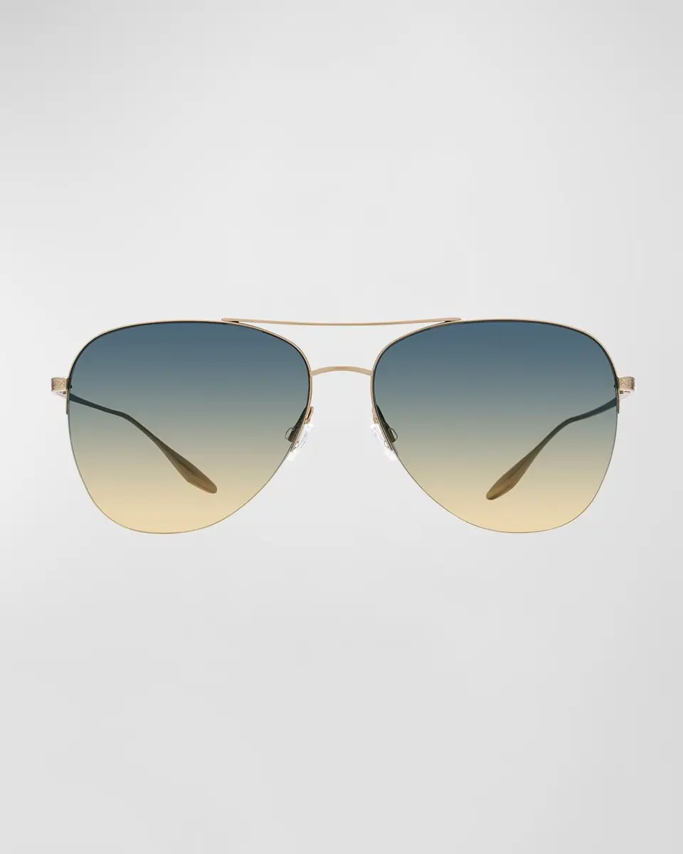 BARTON PERREIRA Chevalier Titanium Aviator Sunglasses | Thumbnail 3 BARTON PERREIRA Chevalier Titanium Aviator Sunglasses | Thumbnail 3