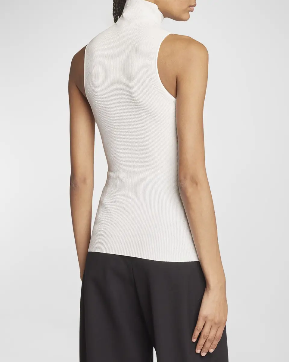 Proenza Schouler Matte Viscose Knit Ribbed Top | Thumbnail 3