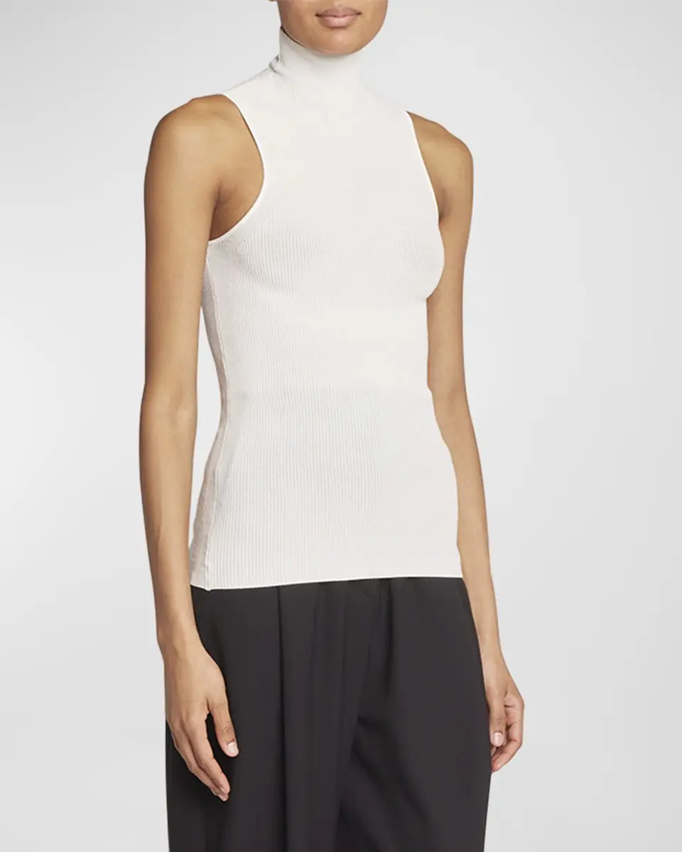 Proenza Schouler Matte Viscose Knit Ribbed Top | Thumbnail 4