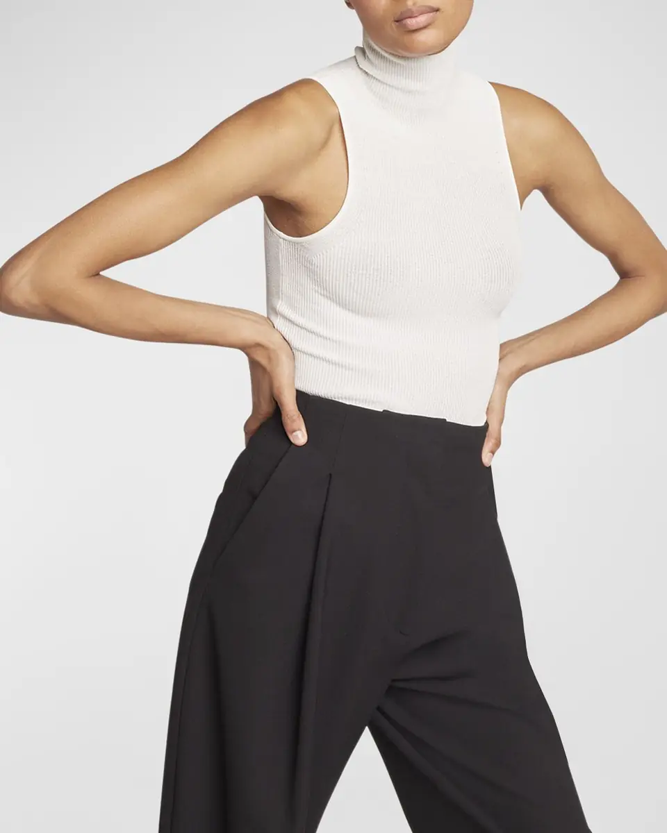 Proenza Schouler Matte Viscose Knit Ribbed Top | Thumbnail 7