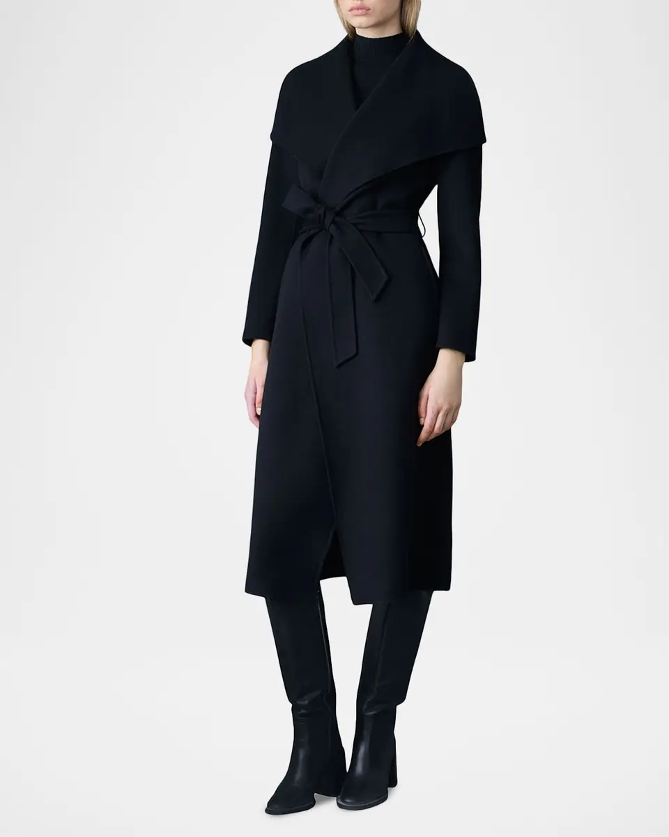 Mackage Mai Wool Belted Wrap Coat | Thumbnail 2