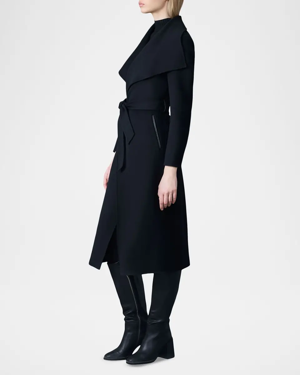 Mackage Mai Wool Belted Wrap Coat | Thumbnail 6