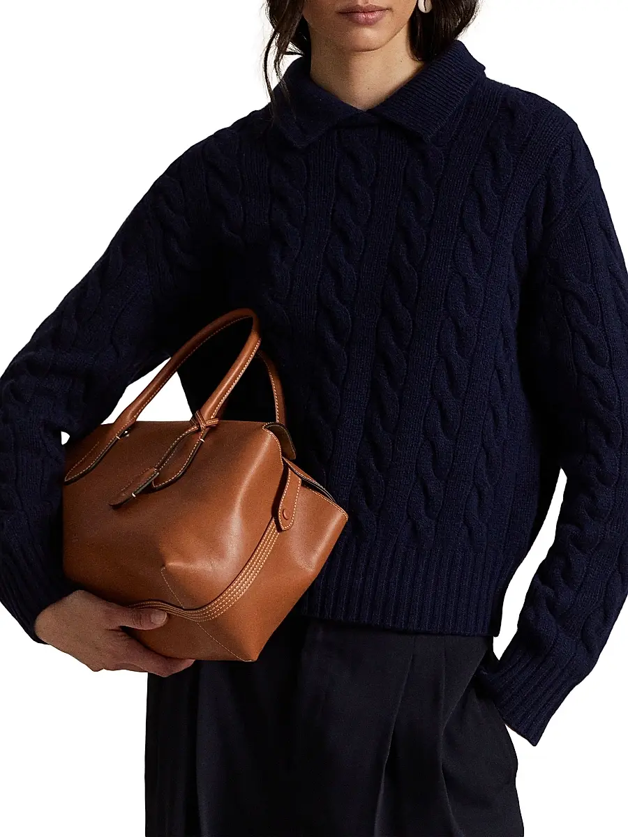Polo Ralph Lauren Women's Leather Satchel | Thumbnail 2 Polo Ralph Lauren Women's Leather Satchel | Thumbnail 2