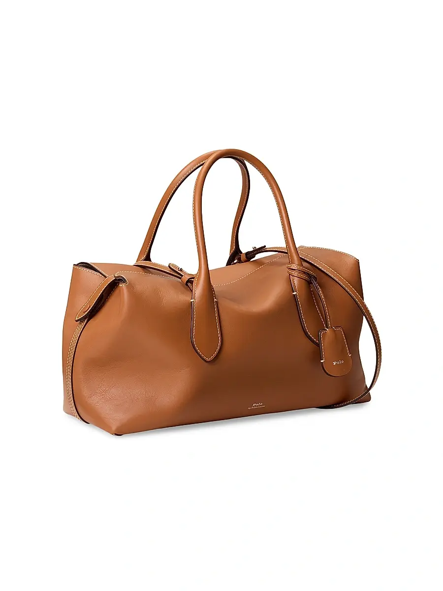 Polo Ralph Lauren Women's Leather Satchel | Thumbnail 4 Polo Ralph Lauren Women's Leather Satchel | Thumbnail 4