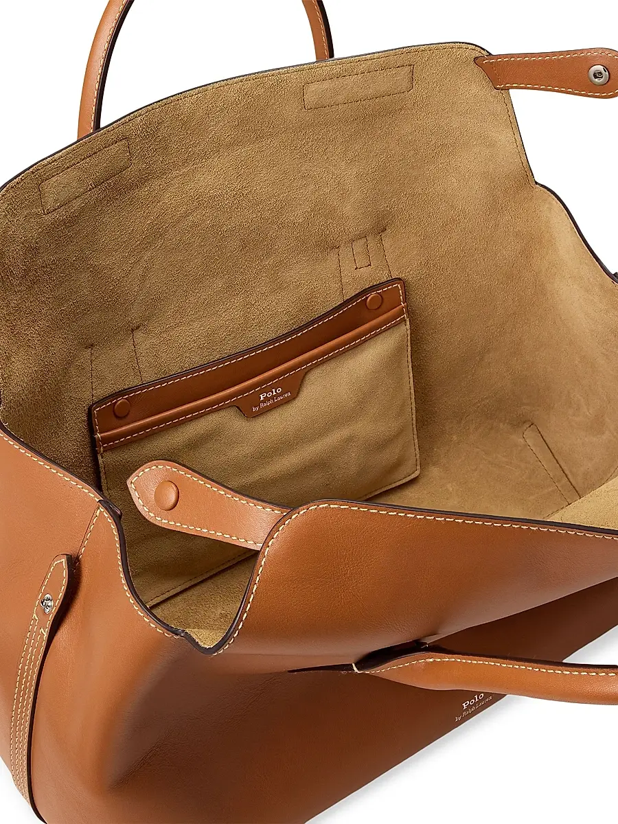 Polo Ralph Lauren Women's Leather Satchel | Thumbnail 6 Polo Ralph Lauren Women's Leather Satchel | Thumbnail 6