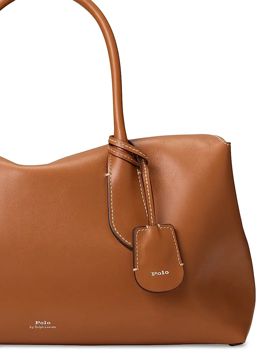 Polo Ralph Lauren Women's Leather Satchel | Thumbnail 7 Polo Ralph Lauren Women's Leather Satchel | Thumbnail 7