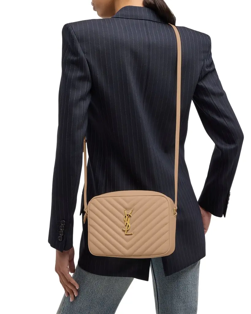 Saint Laurent Lou Medium YSL Camera Bag with Pocket in Quilted Leather | Image 1 Saint Laurent Lou Medium YSL Camera Bag with Pocket in Quilted Leather | Image 1