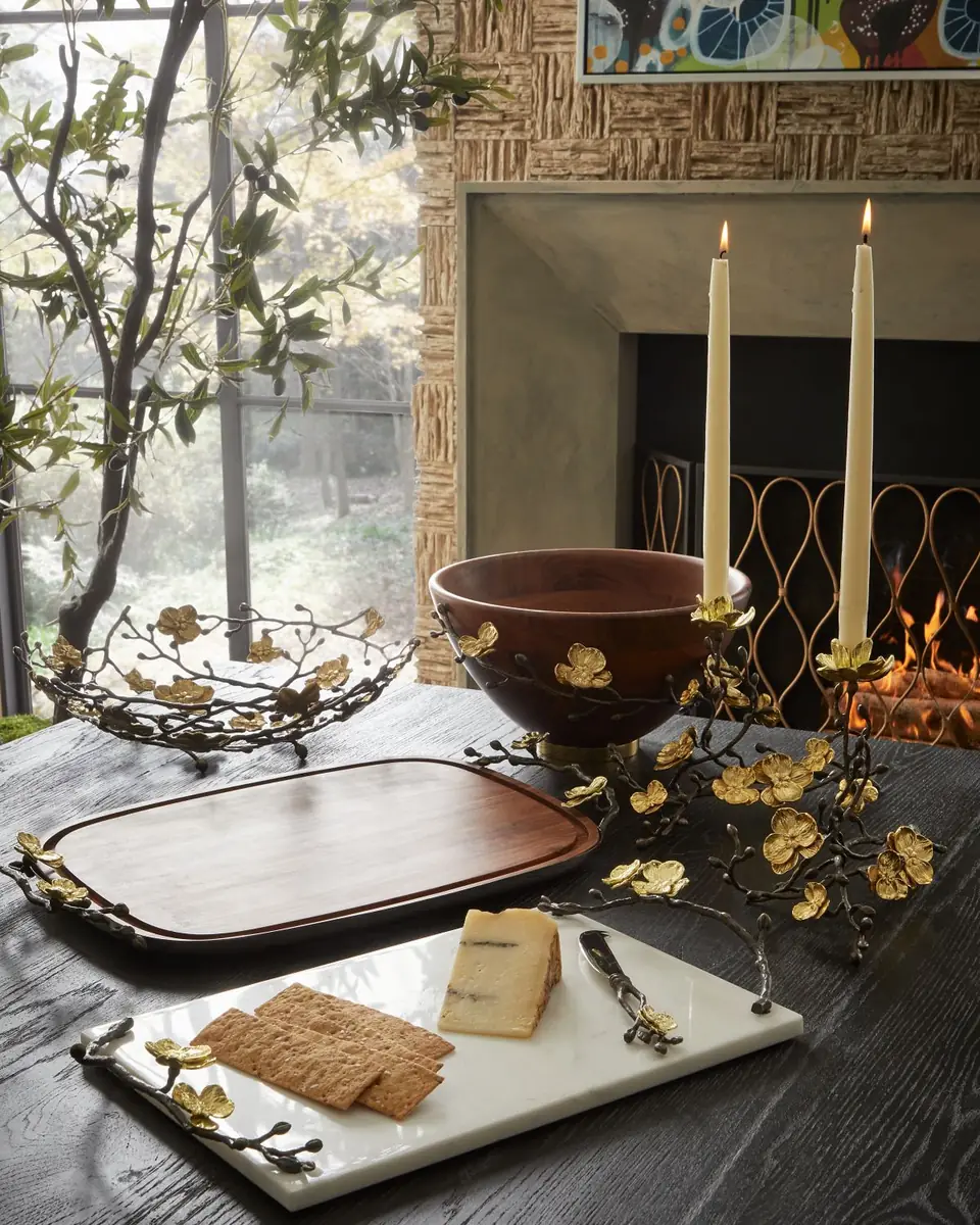 Michael Aram Gold Orchid Centerpiece Bowl | Thumbnail 5
