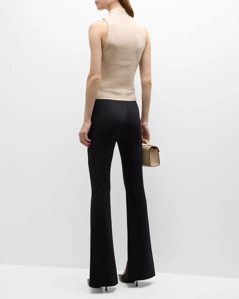 Alice + Olivia Emiko High-Waisted Slit-Cuff Pants | Thumbnail 7