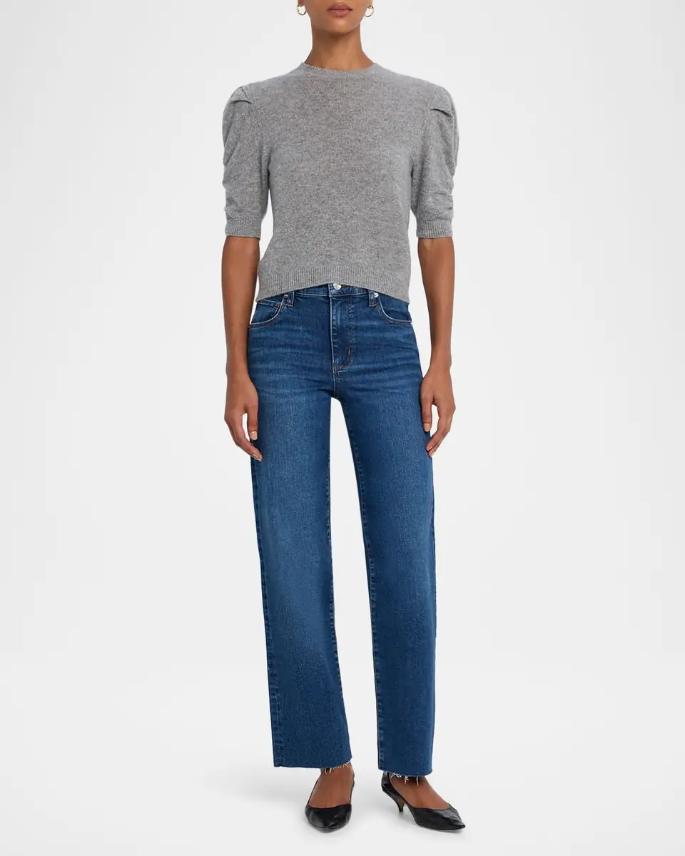 Frame Ruched Cashmere-Wool Sweater | Thumbnail 2 Frame Ruched Cashmere-Wool Sweater | Thumbnail 2