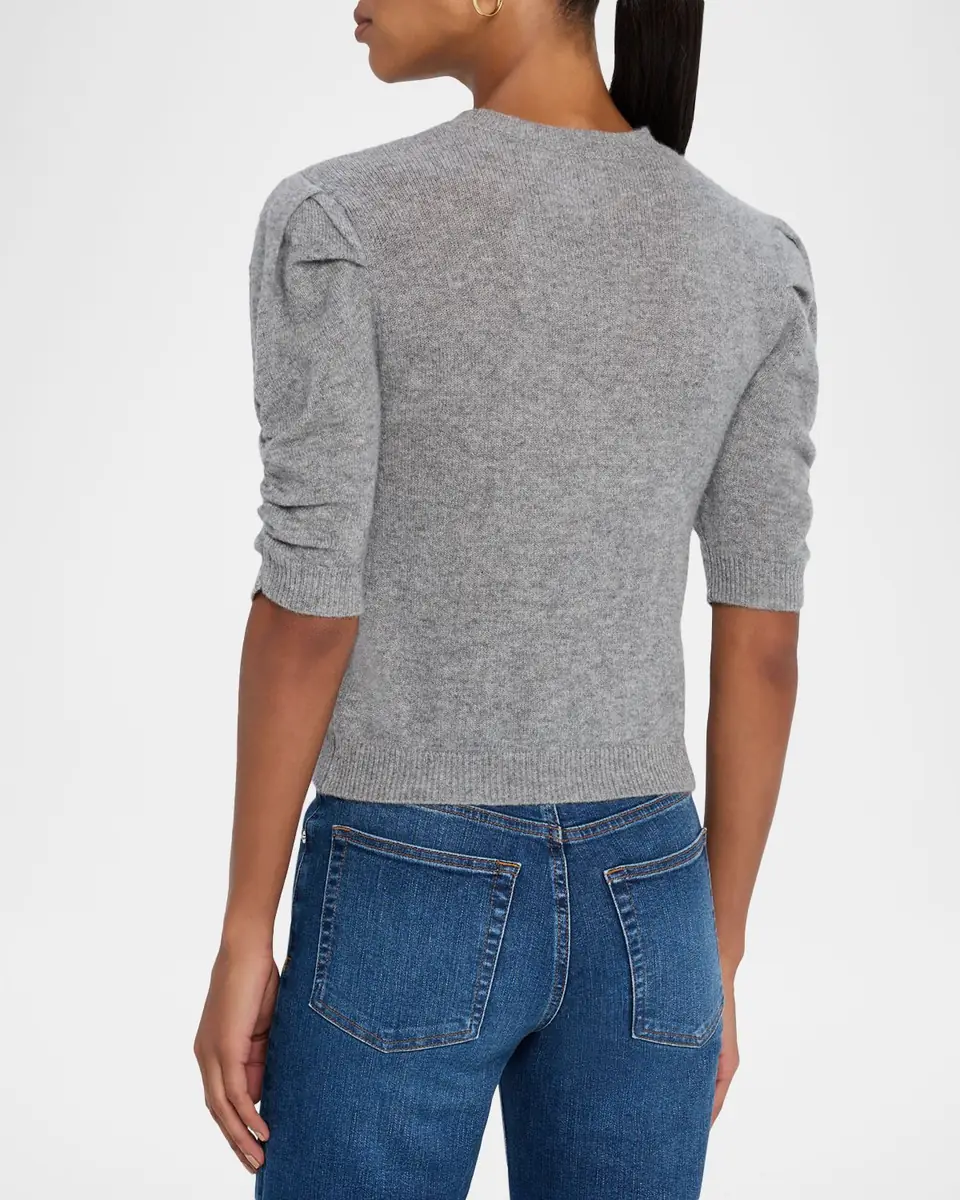 Frame Ruched Cashmere-Wool Sweater | Thumbnail 3 Frame Ruched Cashmere-Wool Sweater | Thumbnail 3