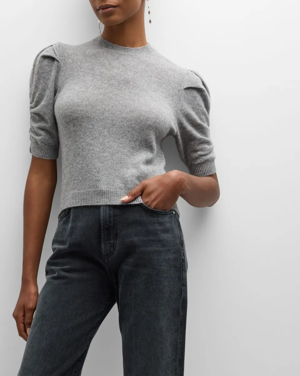 Frame Ruched Cashmere-Wool Sweater | Thumbnail 8 Frame Ruched Cashmere-Wool Sweater | Thumbnail 8