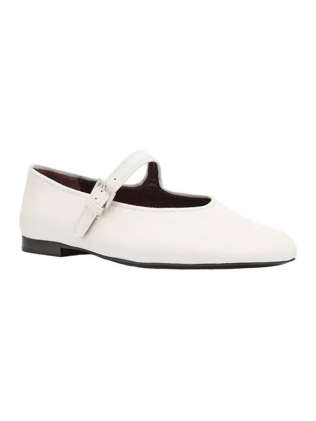 Boheme Leather Mary Jane Ballerina Flats
