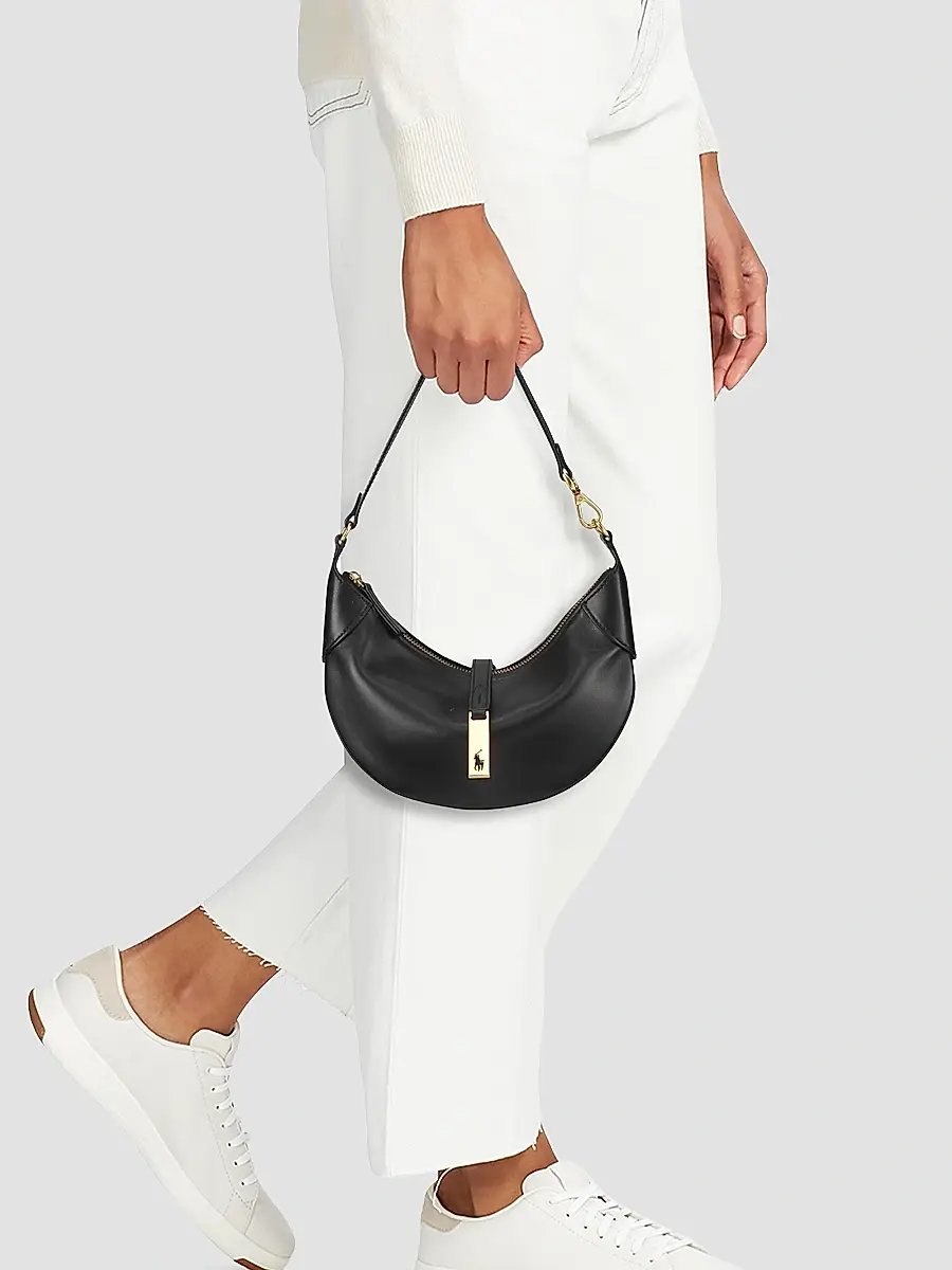 Polo Ralph Lauren Women's Mini Polo ID Leather Shoulder Bag | Thumbnail 2 Polo Ralph Lauren Women's Mini Polo ID Leather Shoulder Bag | Thumbnail 2