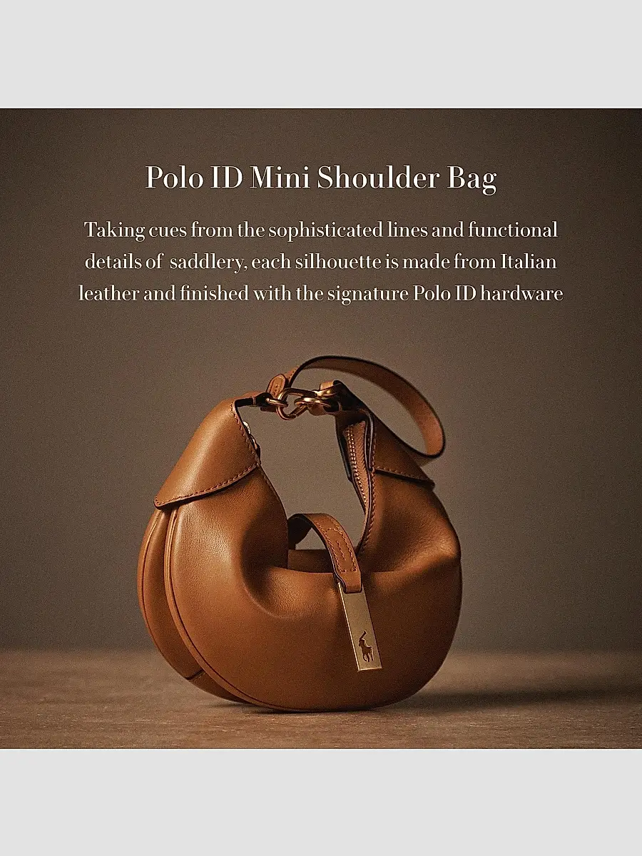 Polo Ralph Lauren Women's Mini Polo ID Leather Shoulder Bag | Thumbnail 9 Polo Ralph Lauren Women's Mini Polo ID Leather Shoulder Bag | Thumbnail 9