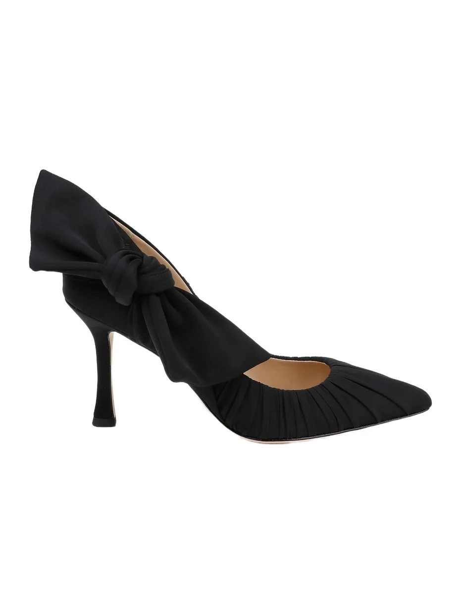 BADGLEY MISCHKA Women's Vanesa 85MM Pleated Satin Pumps