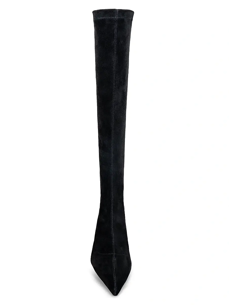 L'Agence Women's Emilie 65MM Suede Boots | Thumbnail 4 L'Agence Women's Emilie 65MM Suede Boots | Thumbnail 4