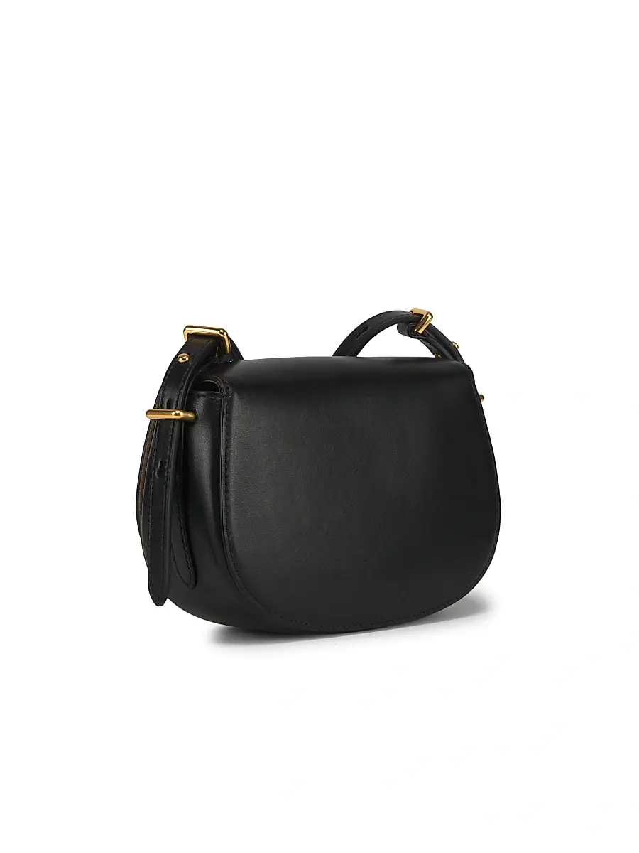 Polo Ralph Lauren Women's Mini ID Leather Saddle Bag | Thumbnail 2 Polo Ralph Lauren Women's Mini ID Leather Saddle Bag | Thumbnail 2