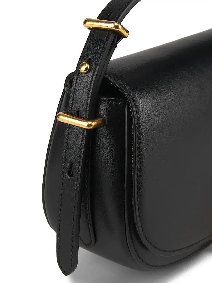 Polo Ralph Lauren Women's Mini ID Leather Saddle Bag | Thumbnail 3 Polo Ralph Lauren Women's Mini ID Leather Saddle Bag | Thumbnail 3