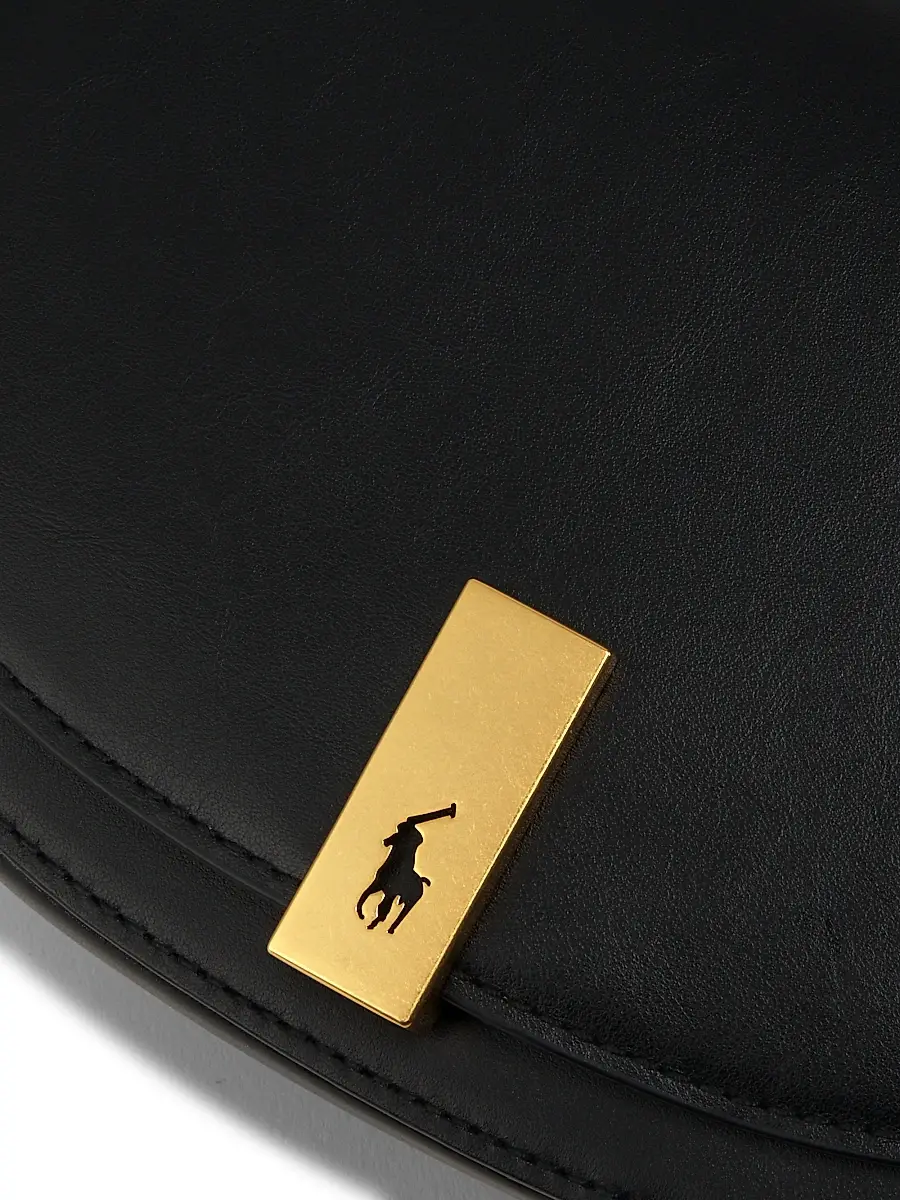 Polo Ralph Lauren Women's Mini ID Leather Saddle Bag | Thumbnail 4 Polo Ralph Lauren Women's Mini ID Leather Saddle Bag | Thumbnail 4