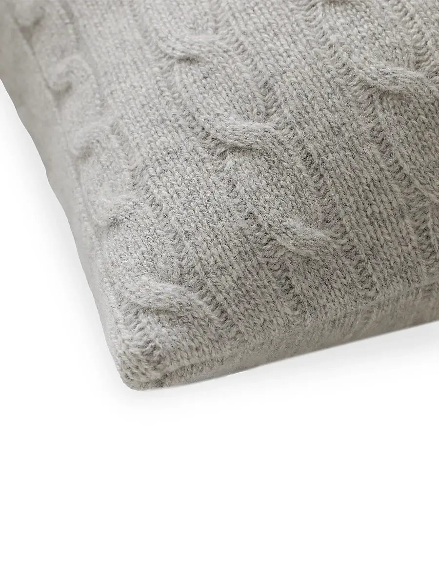 Ralph Lauren Cable-Knit Cashmere Throw Pillow | Thumbnail 3 Ralph Lauren Cable-Knit Cashmere Throw Pillow | Thumbnail 3