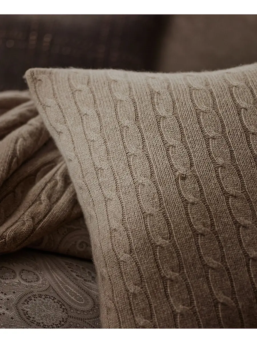 Ralph Lauren Cable-Knit Cashmere Throw Pillow | Thumbnail 9 Ralph Lauren Cable-Knit Cashmere Throw Pillow | Thumbnail 9