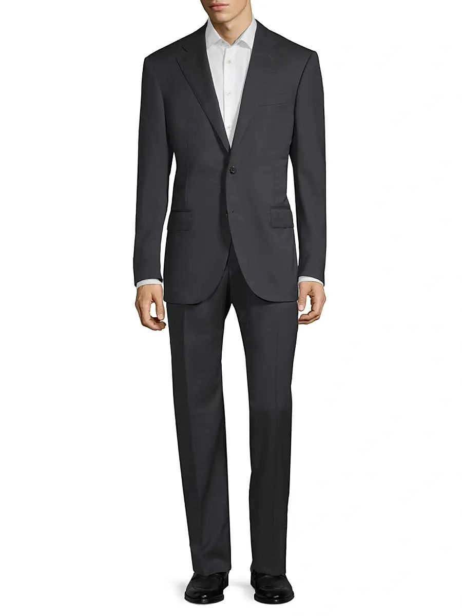CORNELIANI Men's Regular-Fit Solid Woven Wool Suit | Thumbnail 2 CORNELIANI Men's Regular-Fit Solid Woven Wool Suit | Thumbnail 2