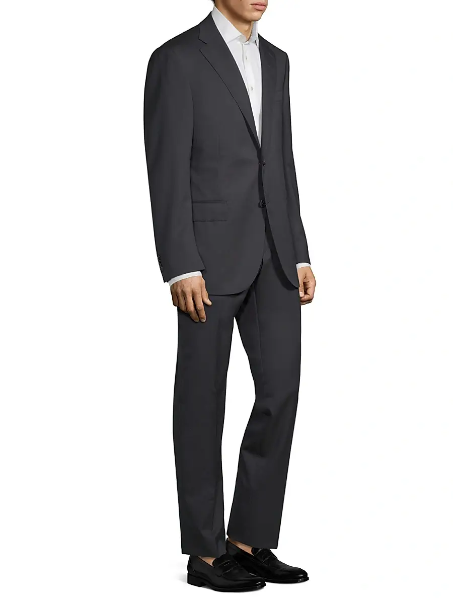 CORNELIANI Men's Regular-Fit Solid Woven Wool Suit | Thumbnail 3 CORNELIANI Men's Regular-Fit Solid Woven Wool Suit | Thumbnail 3
