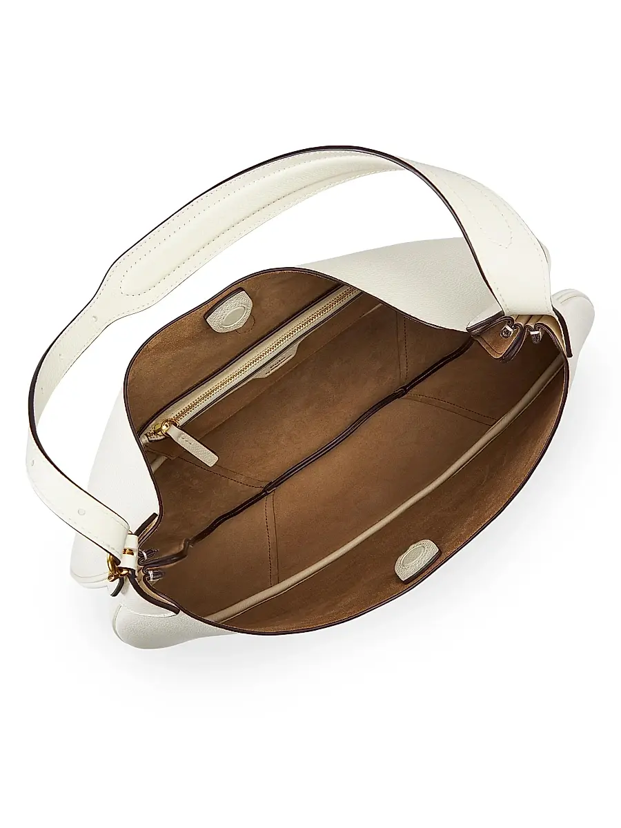 Polo Ralph Lauren Women's Polo ID Large Leather Shoulder Bag | Thumbnail 2 Polo Ralph Lauren Women's Polo ID Large Leather Shoulder Bag | Thumbnail 2