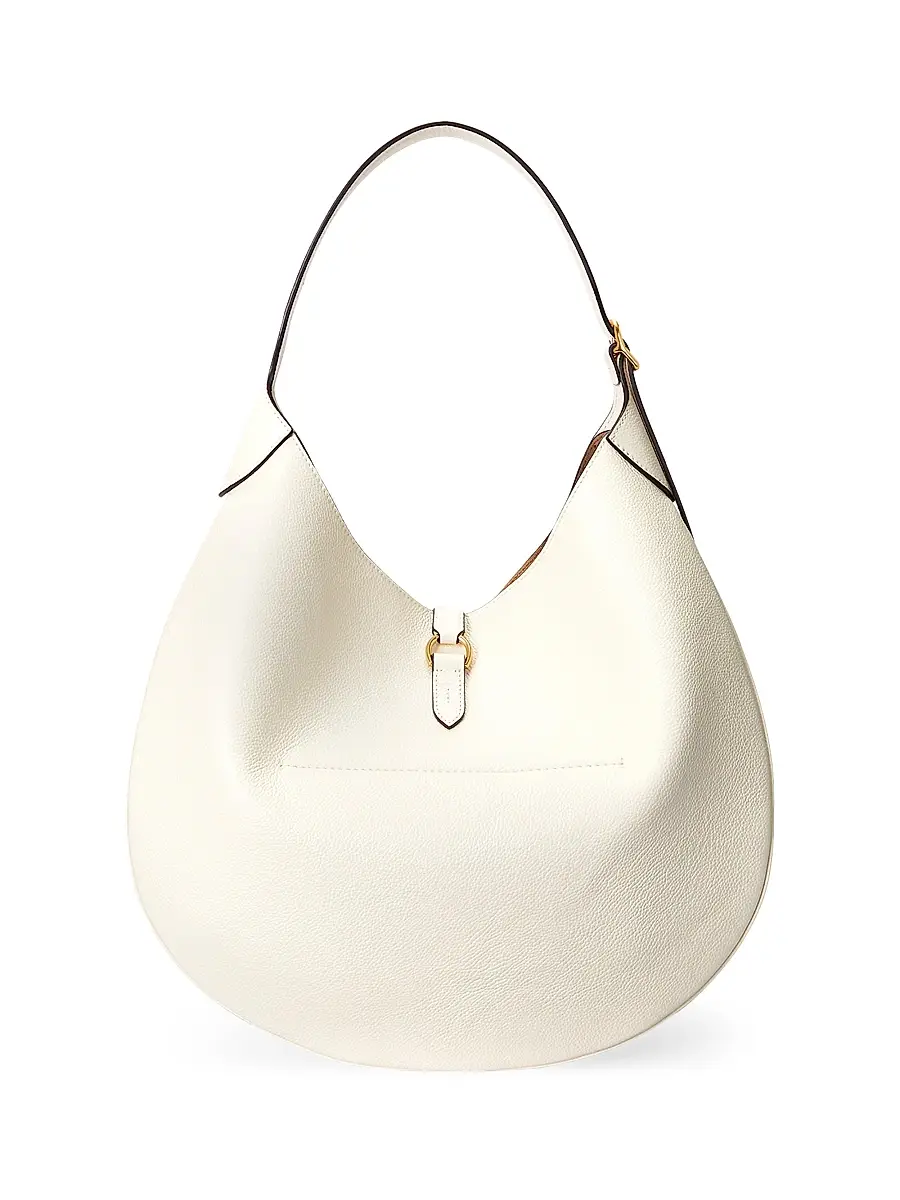Polo Ralph Lauren Women's Polo ID Large Leather Shoulder Bag | Thumbnail 4 Polo Ralph Lauren Women's Polo ID Large Leather Shoulder Bag | Thumbnail 4