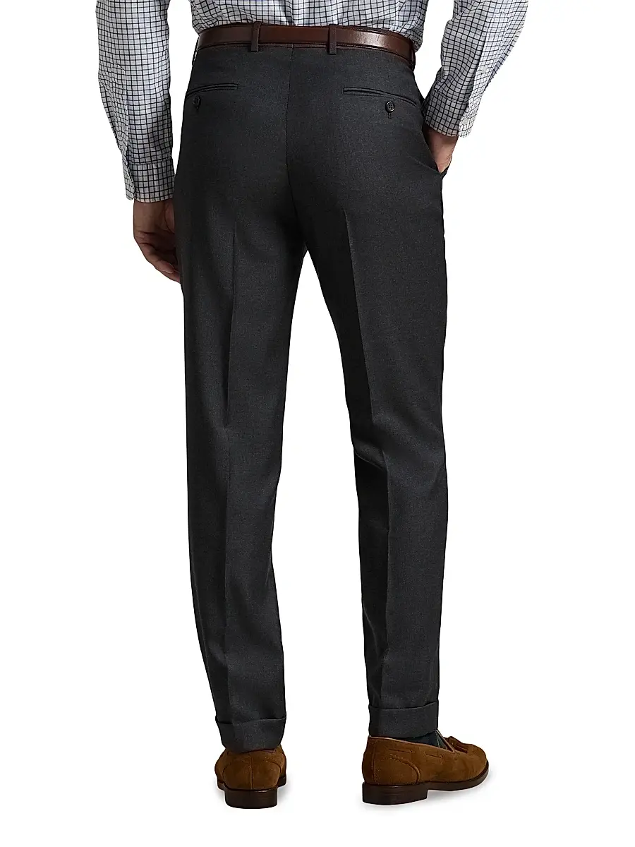 Polo Ralph Lauren Men's Wool Twill Slim-Fit Trousers | Thumbnail 4 Polo Ralph Lauren Men's Wool Twill Slim-Fit Trousers | Thumbnail 4