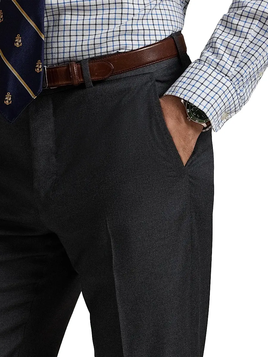 Polo Ralph Lauren Men's Wool Twill Slim-Fit Trousers | Thumbnail 5 Polo Ralph Lauren Men's Wool Twill Slim-Fit Trousers | Thumbnail 5