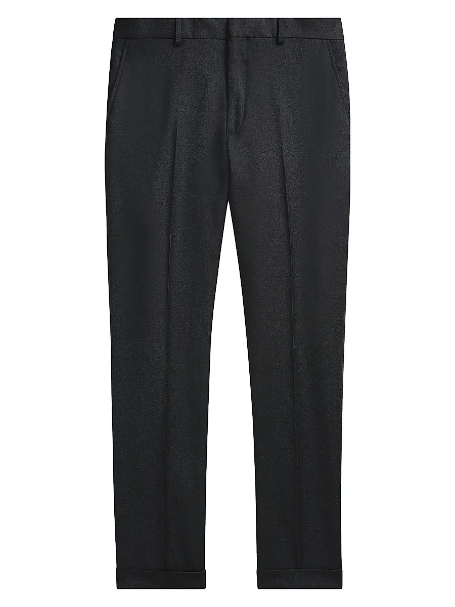 Polo Ralph Lauren Men's Wool Twill Slim-Fit Trousers - Charcoal | Image 1 Polo Ralph Lauren Men's Wool Twill Slim-Fit Trousers - Charcoal | Image 1