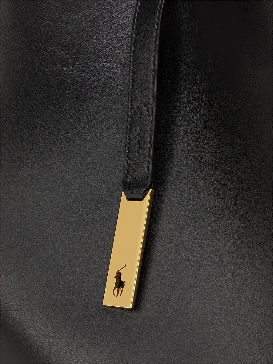 Polo Ralph Lauren Women's Polo ID Large Leather Shoulder Bag | Thumbnail 5 Polo Ralph Lauren Women's Polo ID Large Leather Shoulder Bag | Thumbnail 5