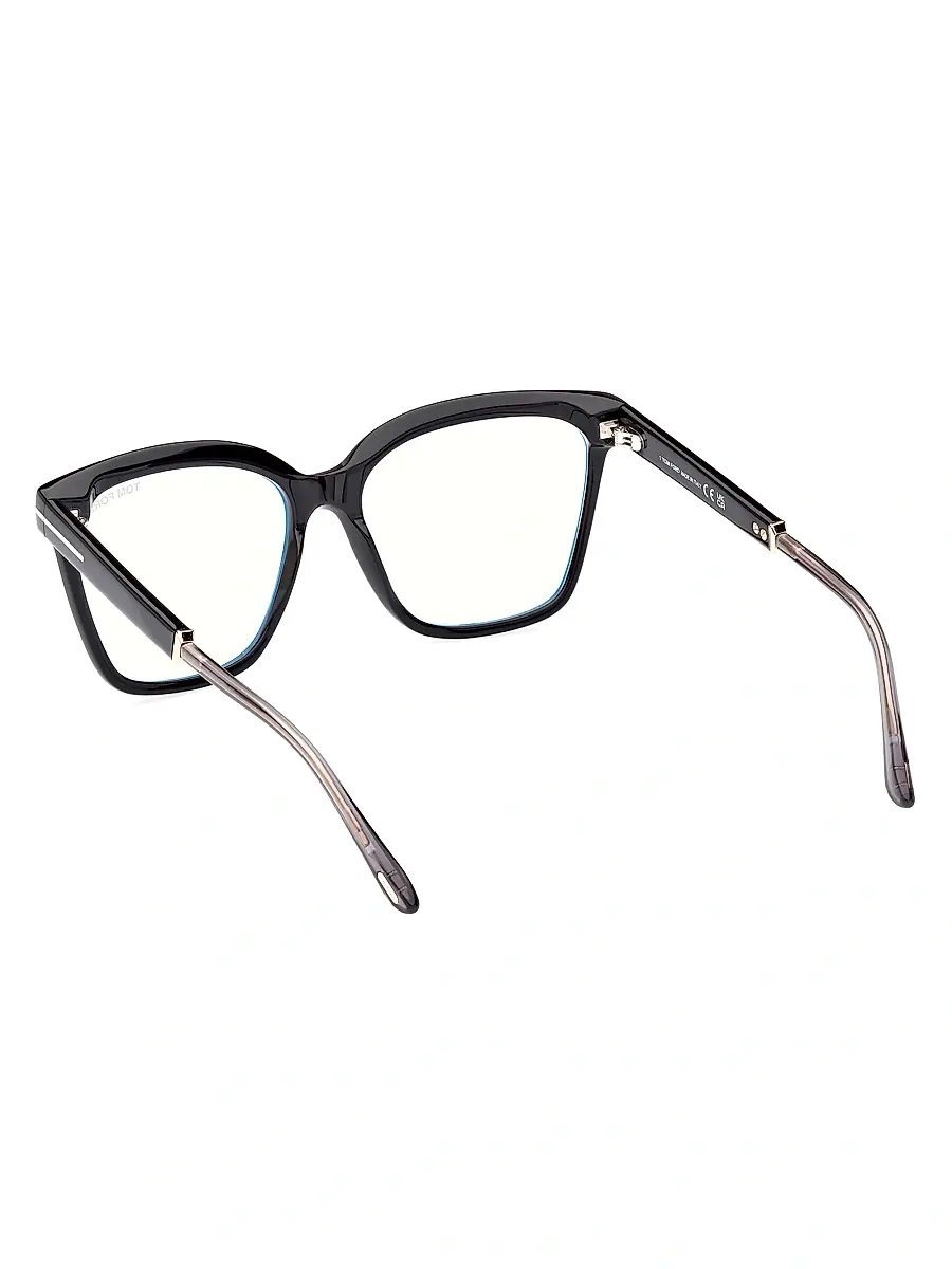 Tom Ford Women's 56MM Square Blue Block Glasses | Thumbnail 5