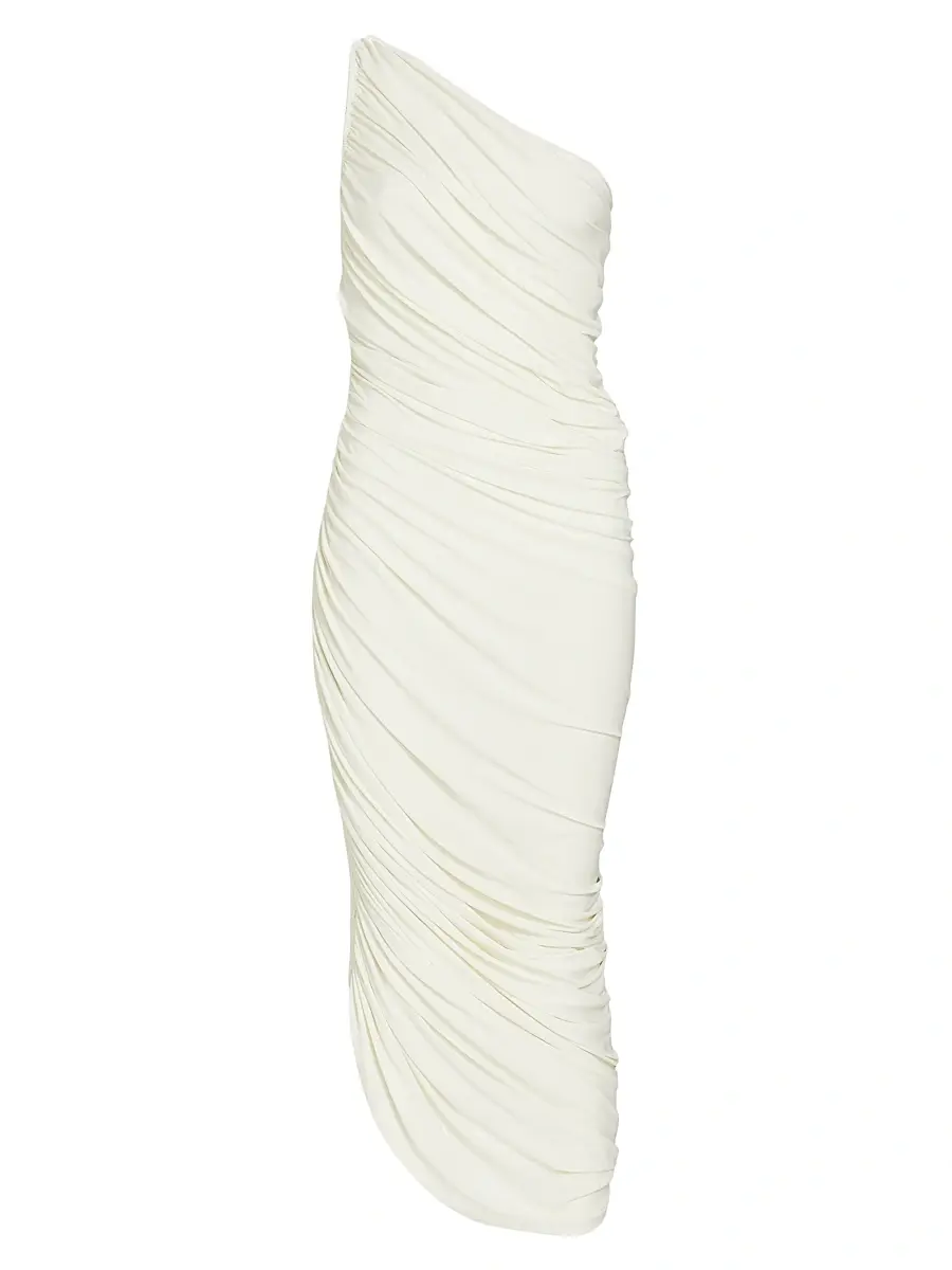 Norma Kamali Women's Diana Ruched One-Shoulder Gown - | Image 1 Norma Kamali Women's Diana Ruched One-Shoulder Gown - | Image 1