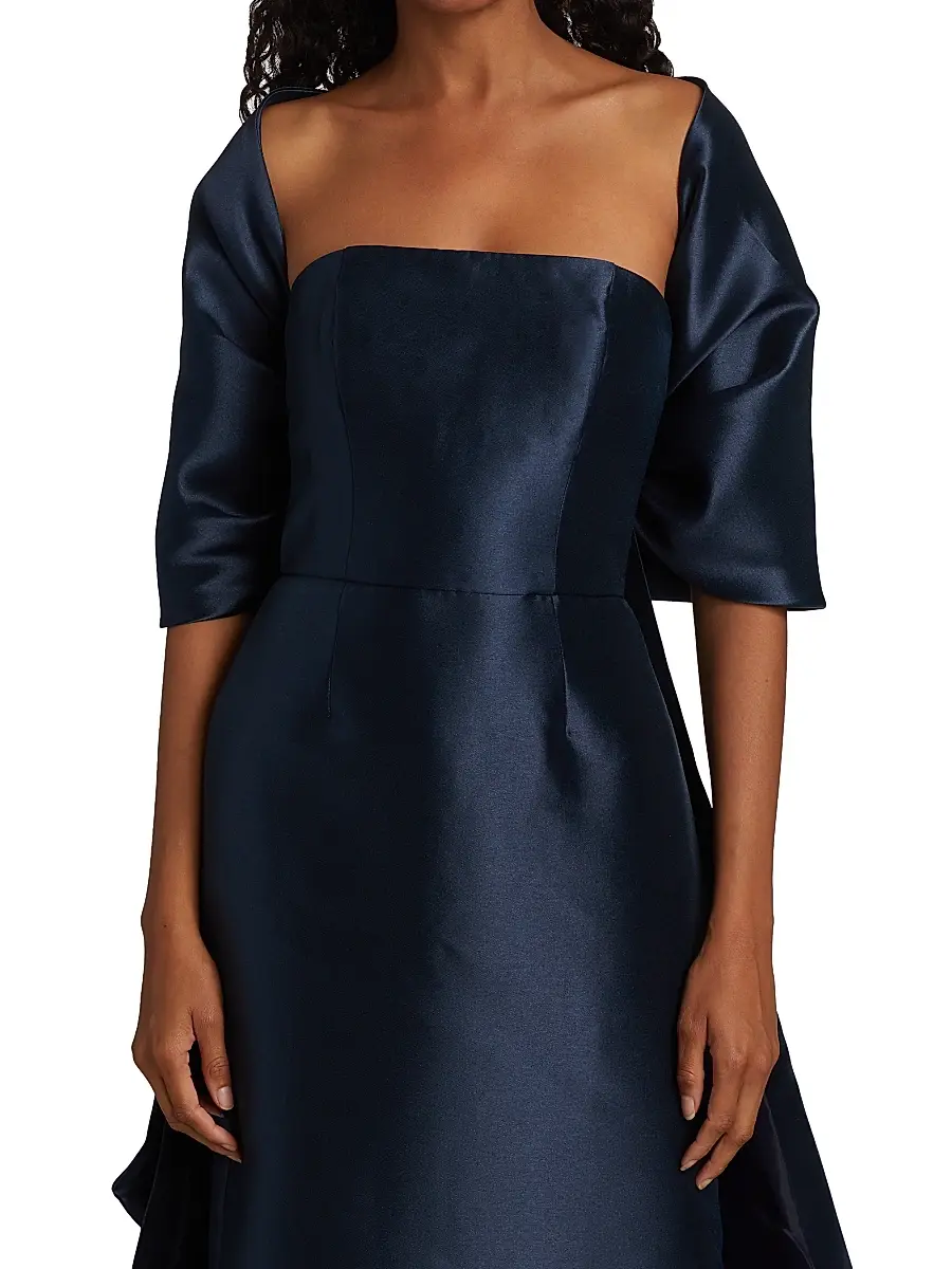 Amsale Women's Mikado Shoulder Wrap | Thumbnail 3