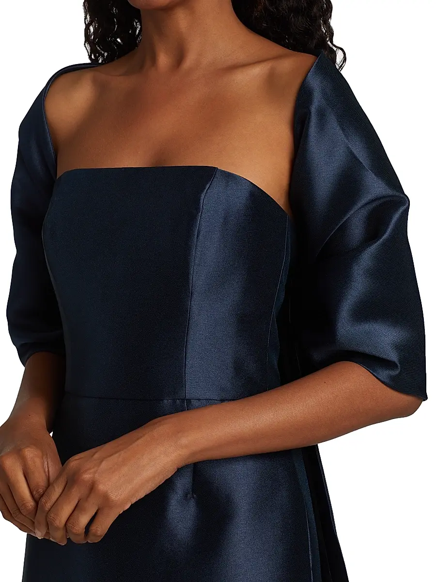 Amsale Women's Mikado Shoulder Wrap | Thumbnail 6