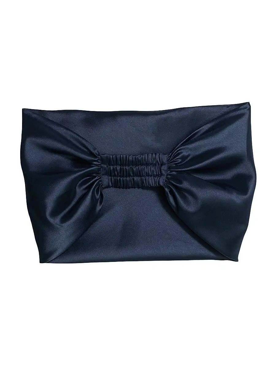 Amsale Women's Mikado Shoulder Wrap - Navy | Image 1 Amsale Women's Mikado Shoulder Wrap - Navy | Image 1
