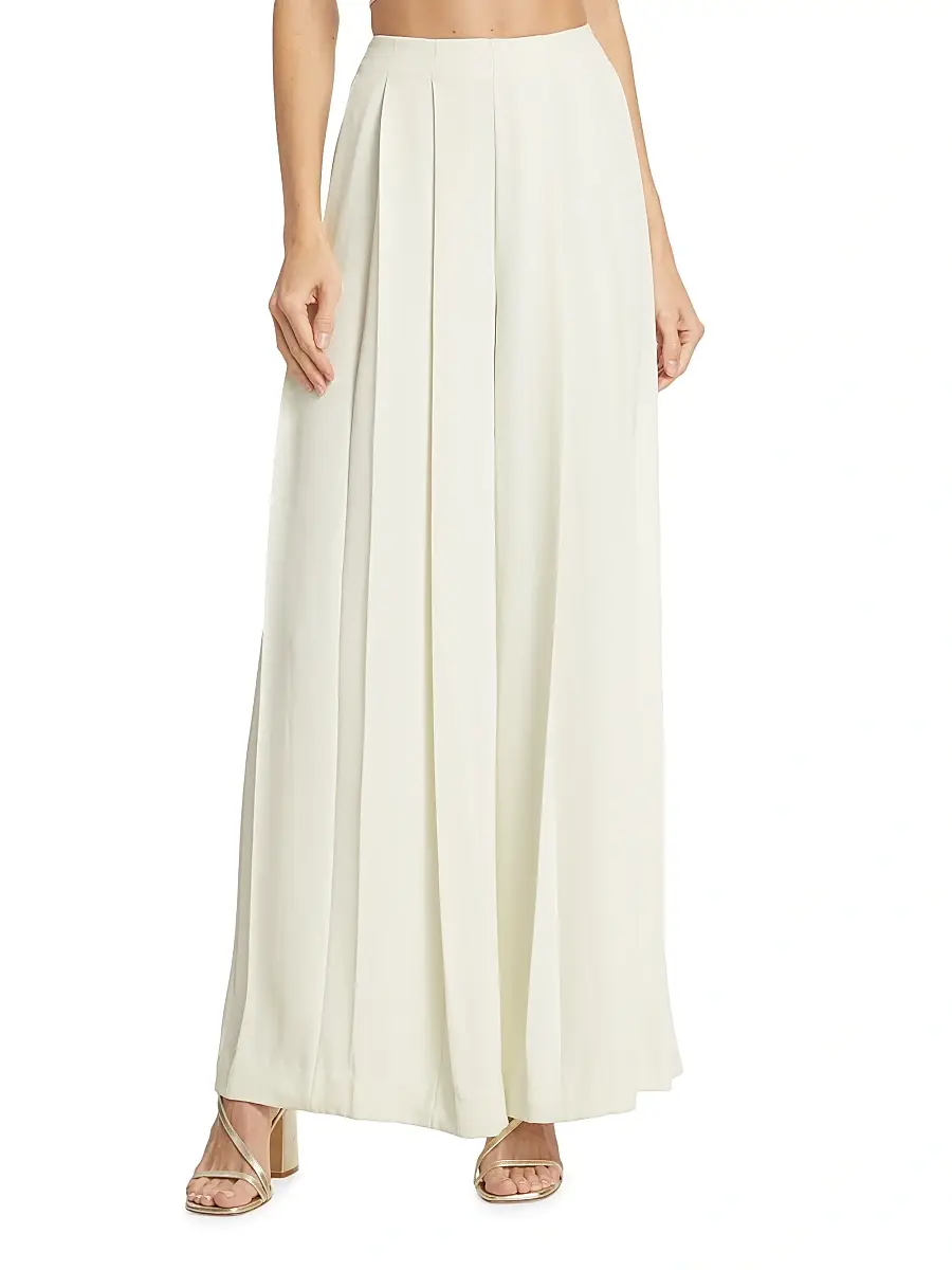 L'Agence Women's Nova Pleat Straight-Leg Pants | Thumbnail 3 L'Agence Women's Nova Pleat Straight-Leg Pants | Thumbnail 3