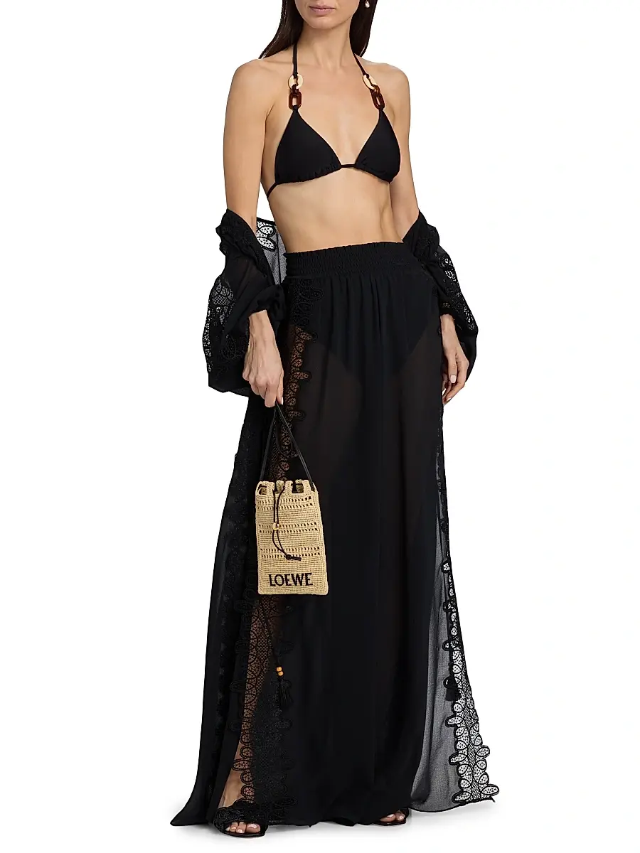 Ramy Brook Women's Athena Lace Wide-Leg Cover-Up Pants | Thumbnail 2 Ramy Brook Women's Athena Lace Wide-Leg Cover-Up Pants | Thumbnail 2