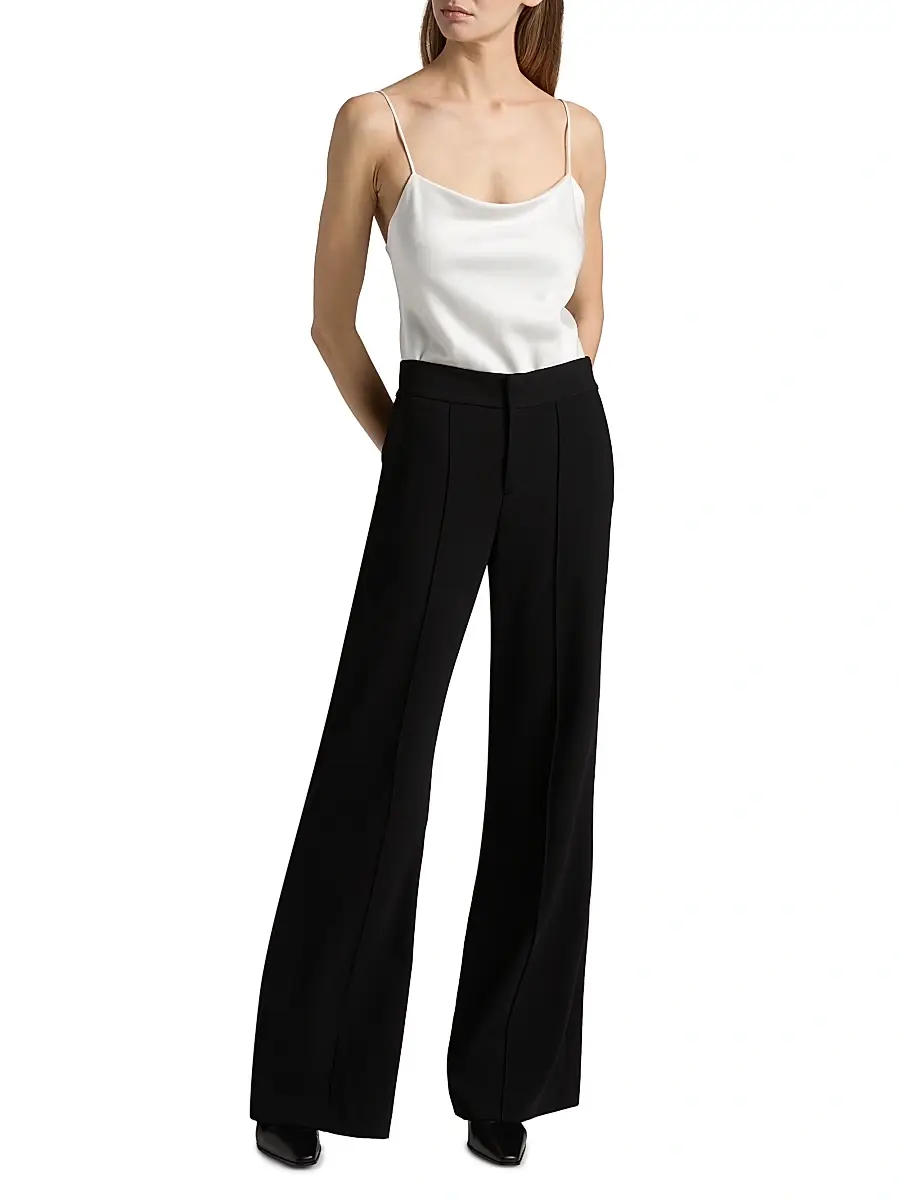 Alice + Olivia Women's Dylan High-Waist Wide-Leg Pants | Thumbnail 2 Alice + Olivia Women's Dylan High-Waist Wide-Leg Pants | Thumbnail 2