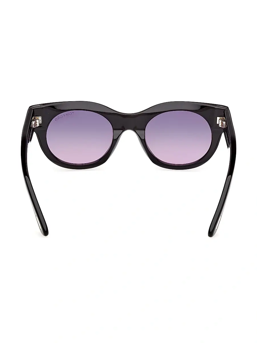 Tom Ford Women's Marine 50MM Round Sunglasses | Thumbnail 4 Tom Ford Women's Marine 50MM Round Sunglasses | Thumbnail 4