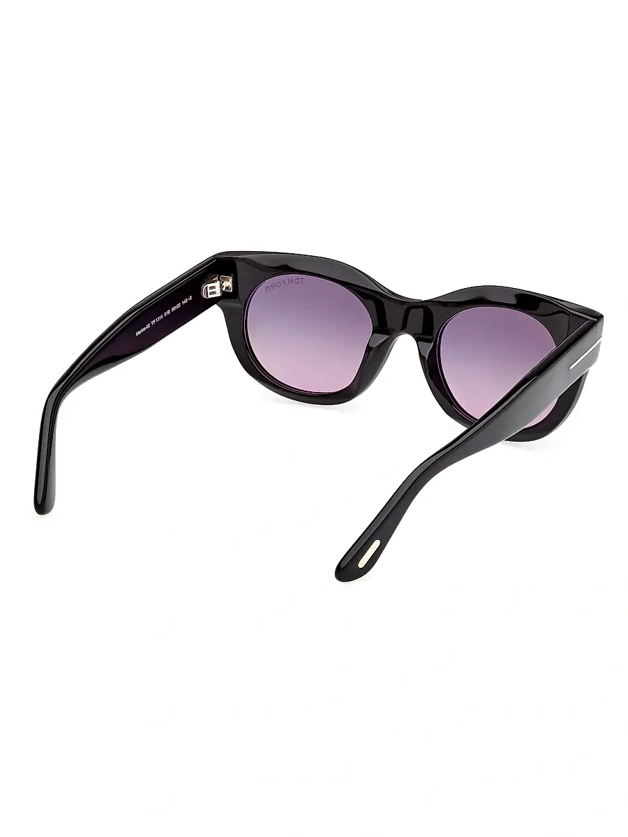 Tom Ford Women's Marine 50MM Round Sunglasses | Thumbnail 5 Tom Ford Women's Marine 50MM Round Sunglasses | Thumbnail 5