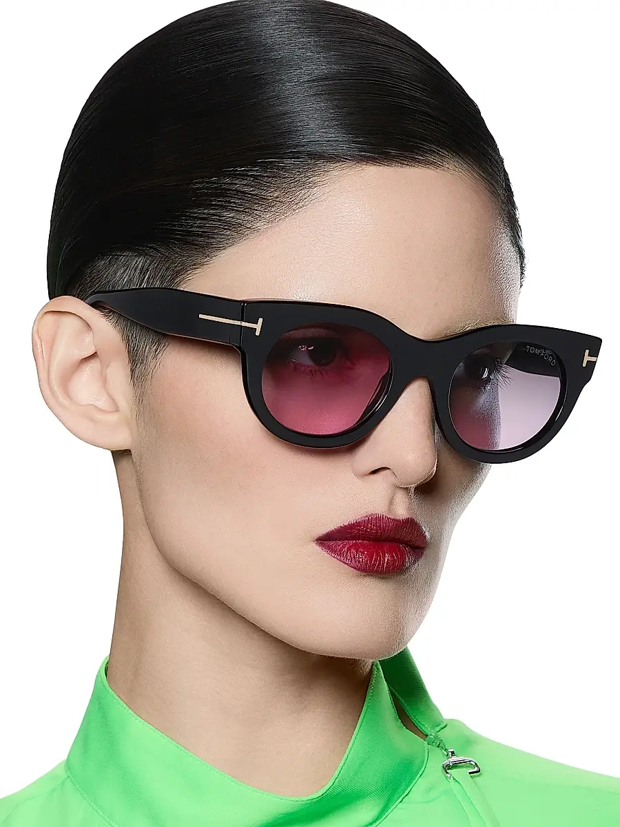 Tom Ford Women's Marine 50MM Round Sunglasses | Thumbnail 8 Tom Ford Women's Marine 50MM Round Sunglasses | Thumbnail 8