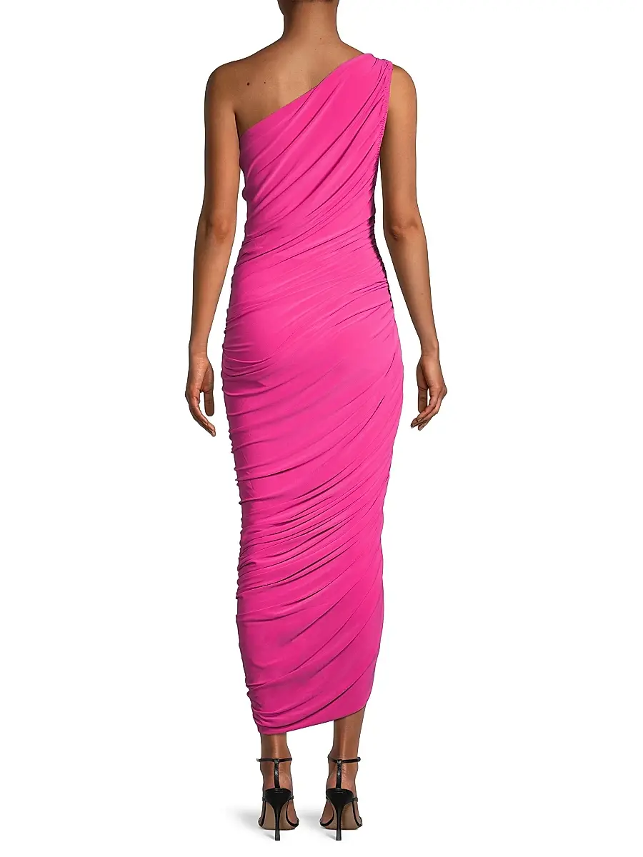 Norma Kamali Women's Diana Ruched One-Shoulder Gown | Thumbnail 5