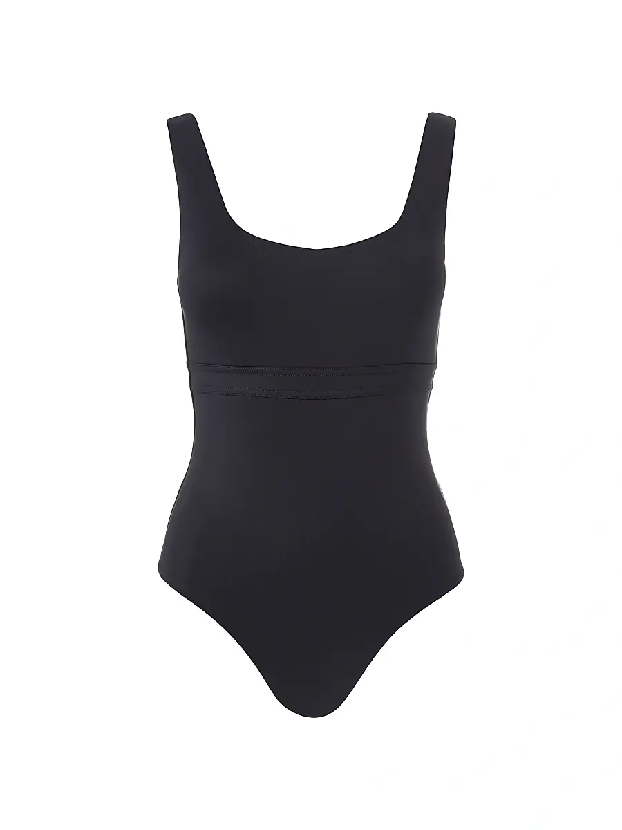 Melissa Odabash Women's Kos Scoopneck One-Piece Swimsuit - Black | Image 1 Melissa Odabash Women's Kos Scoopneck One-Piece Swimsuit - Black | Image 1