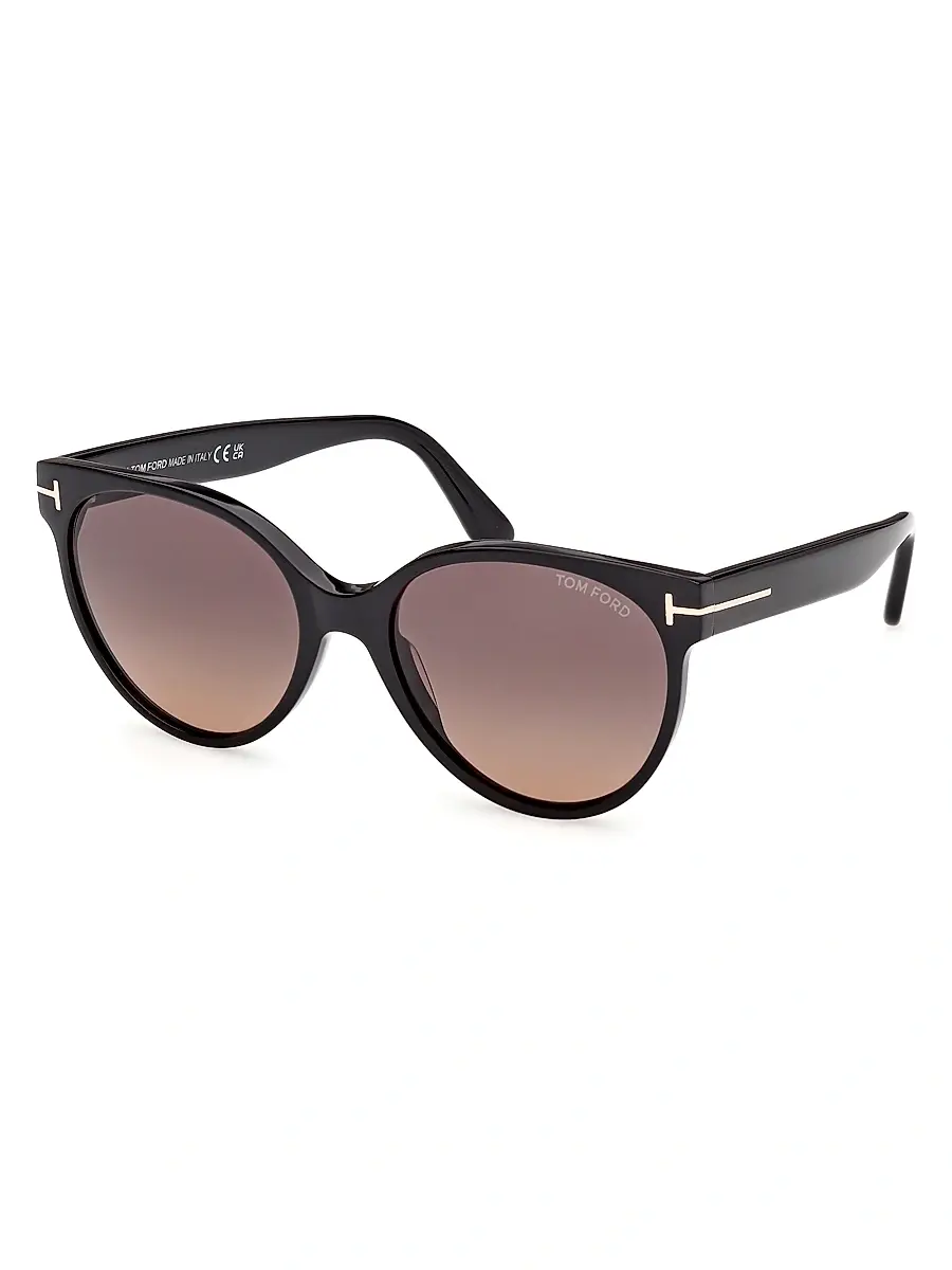 TOM FORD Women's Tallulah 56MM Round Sunglasses - Blackbrown | Image 1 TOM FORD Women's Tallulah 56MM Round Sunglasses - Blackbrown | Image 1
